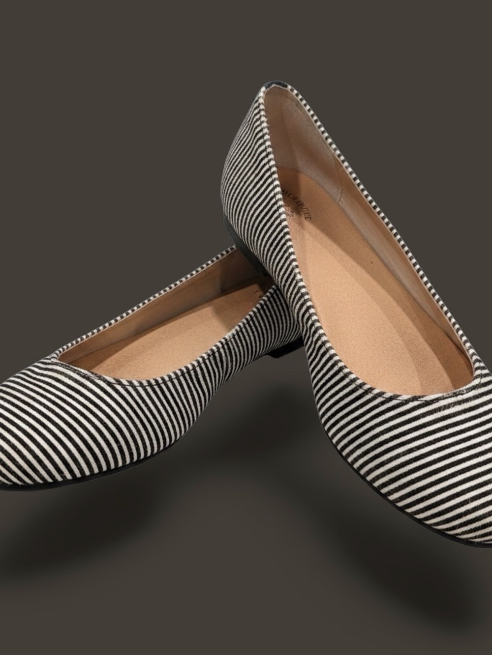 Dr. Scholls Flats, Made With Real Calf Fur.